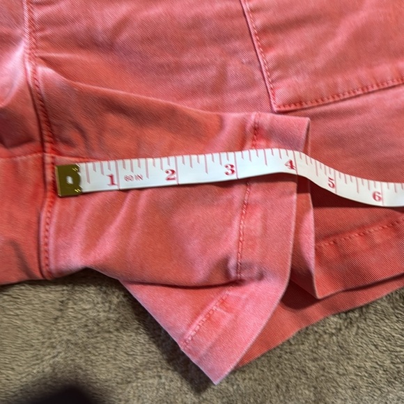 Sanctuary X Anthropologie Women's Cotton Salmon Colored‎ Shorts - Picture 9 of 13